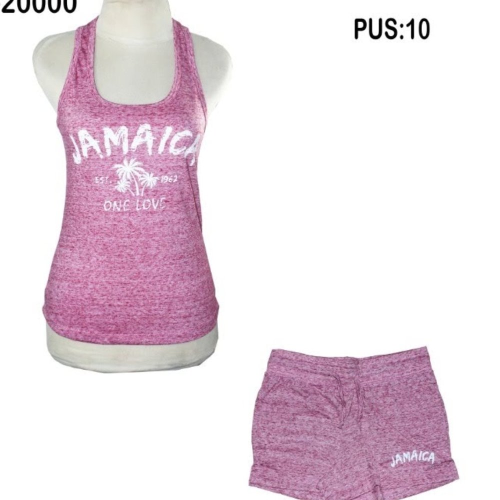 Jamaican Pink Tank Set